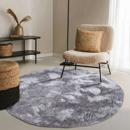 Vloerkleed Calida Grijs - Elle Decoration Cosy - Rond - Dekbed-Discounter.nl