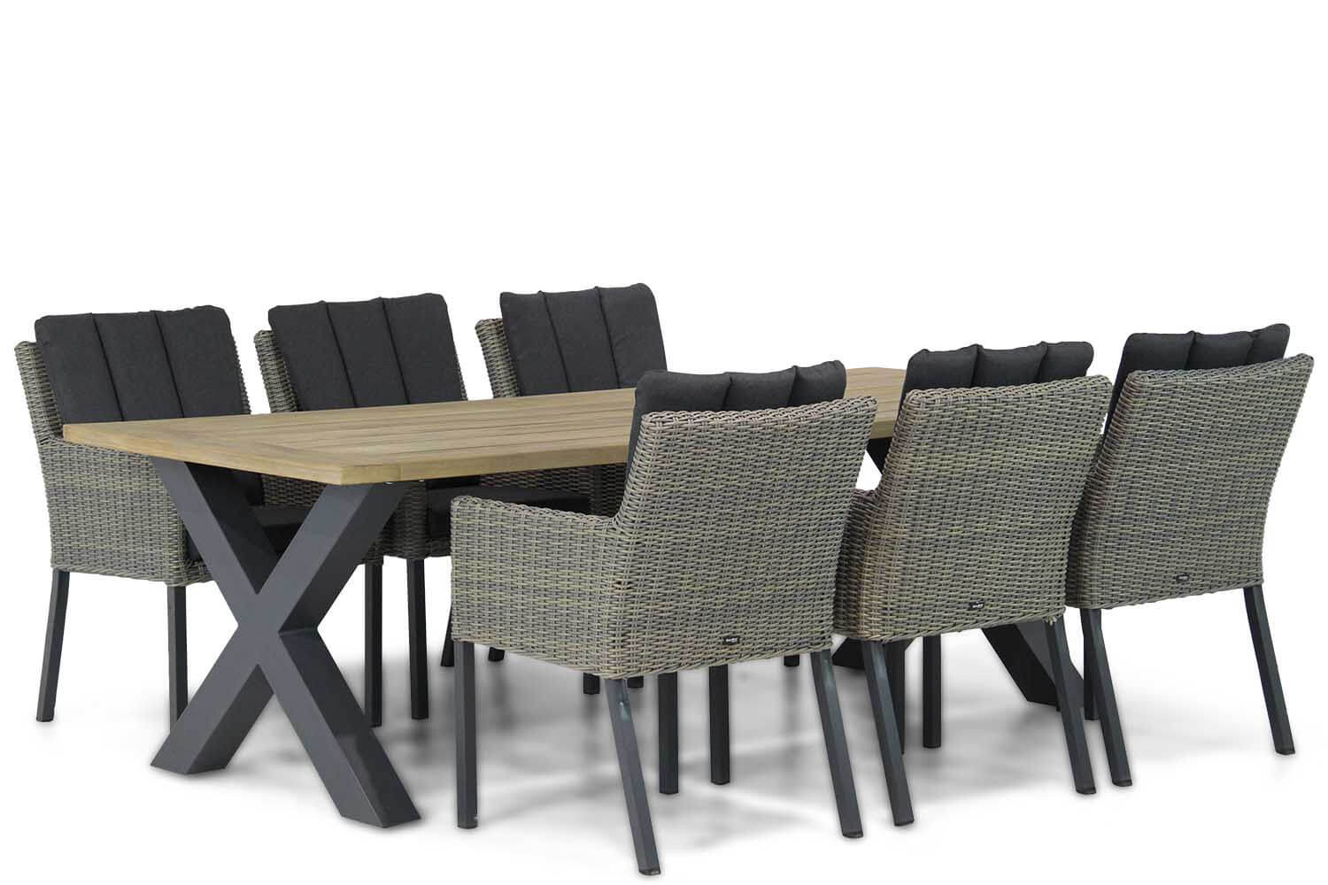 Garden Collections Oxbow/Cardiff 240 cm dining tuinset 7-delig