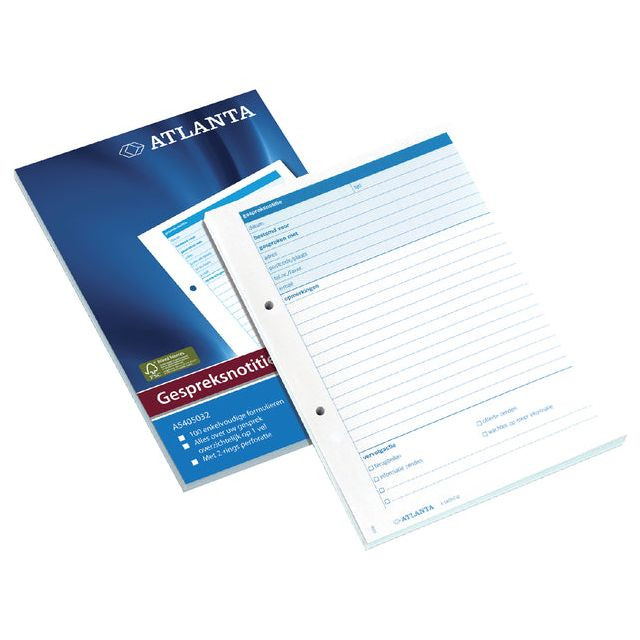 Gespreksnotitieblok Atlanta A5 100vel | 5 stuks