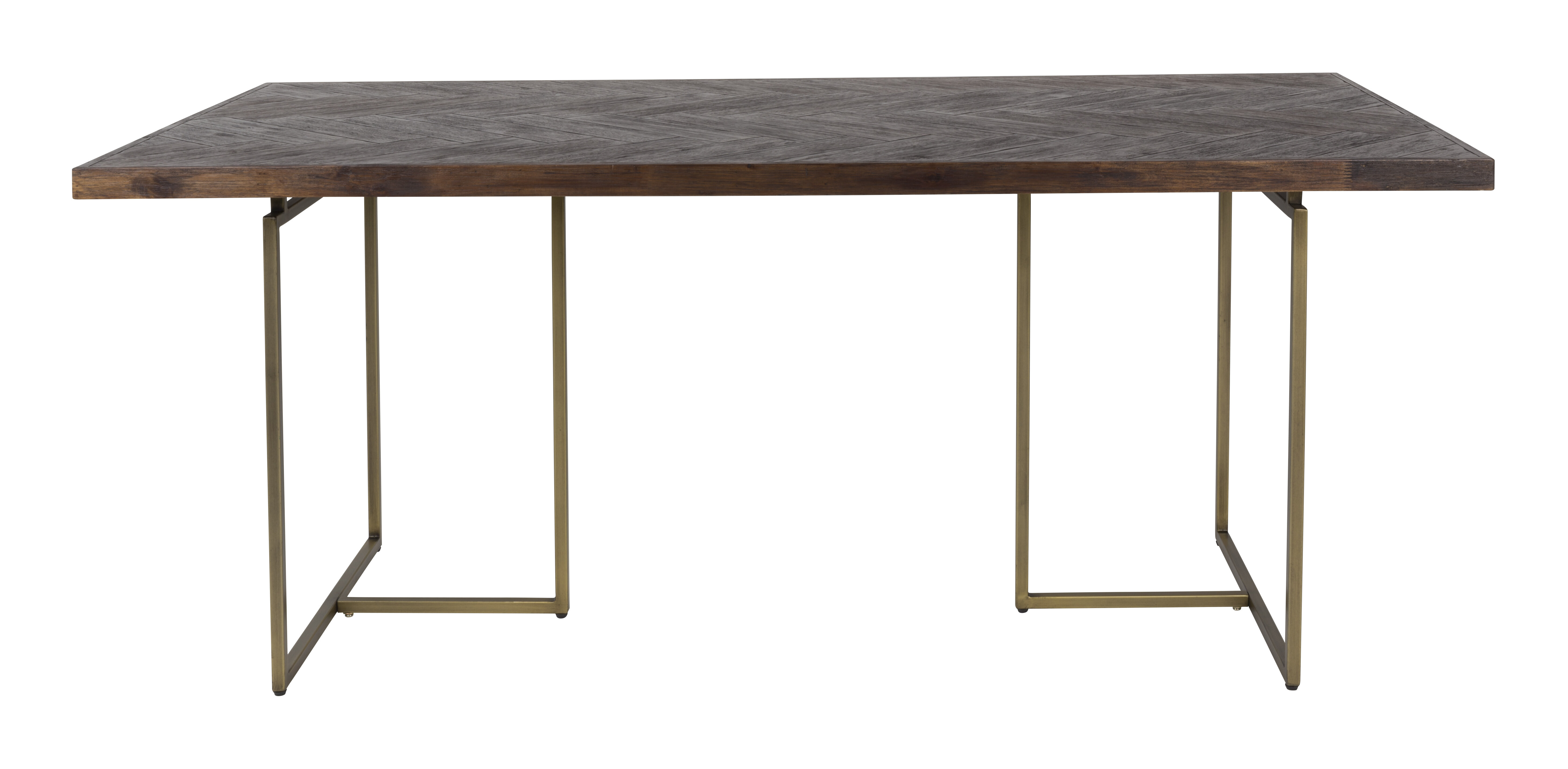 Dutchbone Eettafel Class Antique Brass - Hout