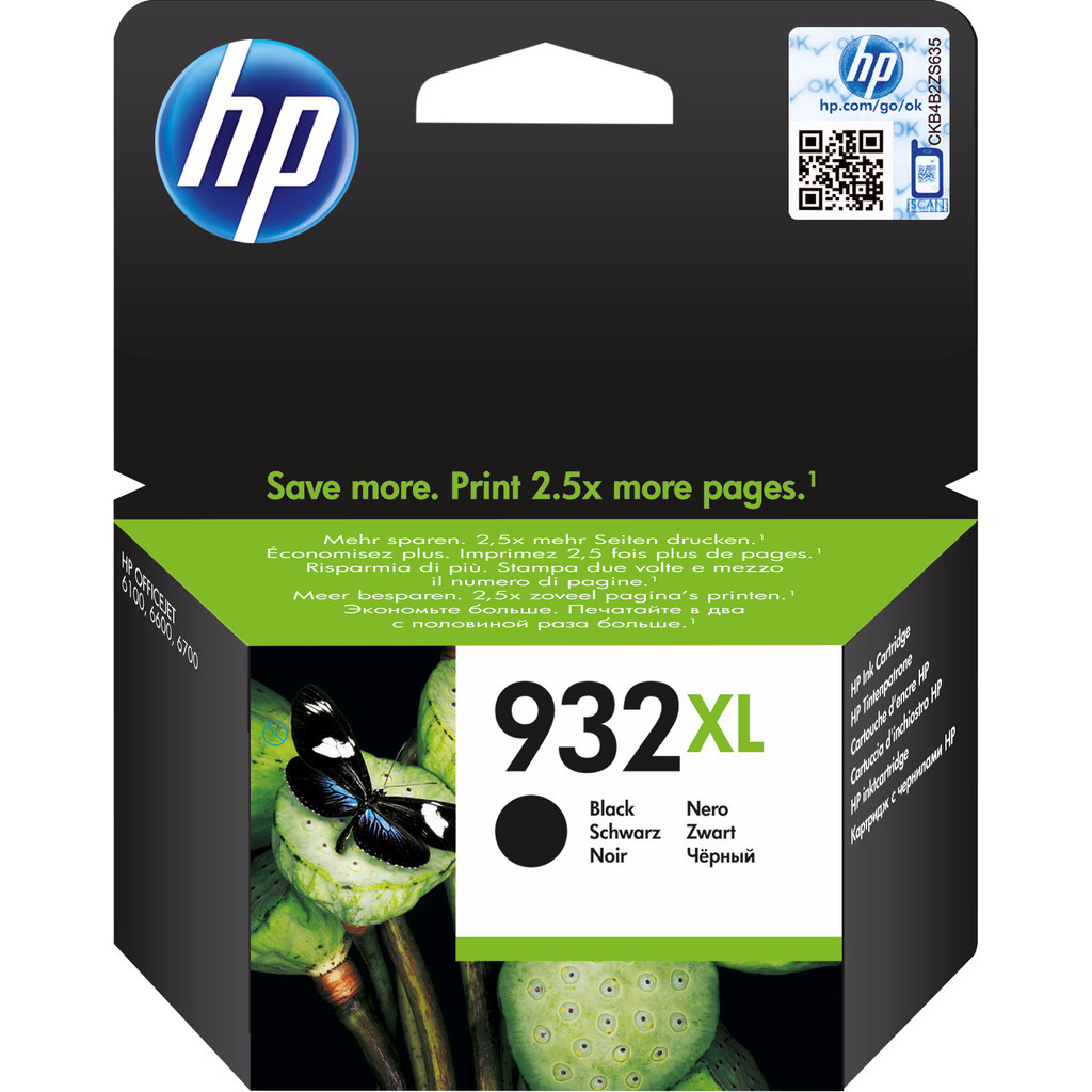 HP 932XL Cartridge Zwart