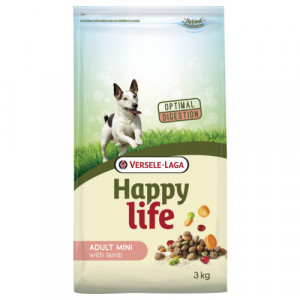 Happy Life Adult Mini met lam hondenvoer 3 kg