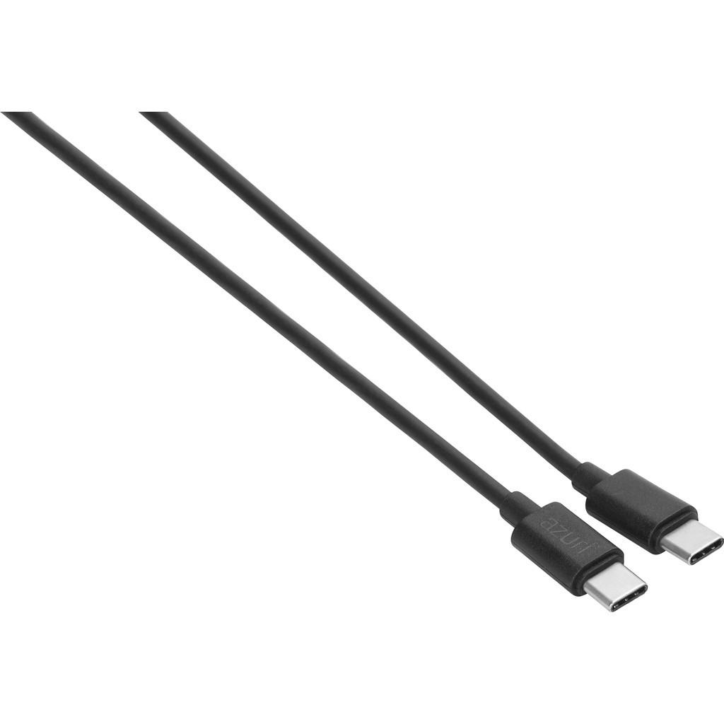 Azuri Usb C naar Usb C Kabel 60W 1m Kunststof Zwart