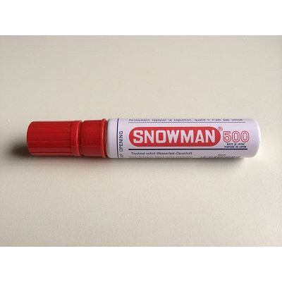 Stift Snowman Jumbo 500 rood - 40 stuks