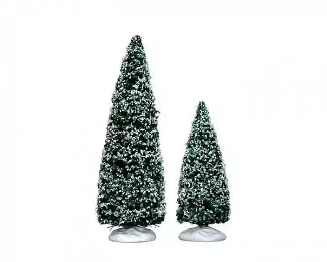 Lemax Snowy juniper tree medium and small