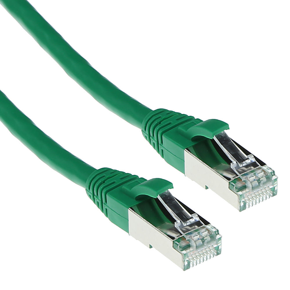 ACT FB7720 CAT6A S/FTP LSZH Patchkabel Snagless - Groen - 20 meter