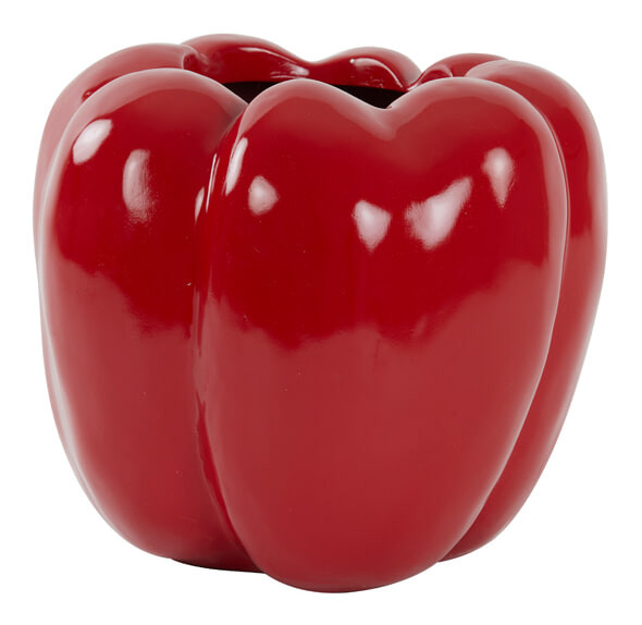 Light & Living Vaas 'Bellpepper' 30cm hoog, kleur Rood