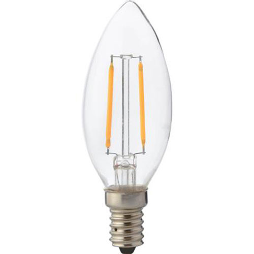 LED Lamp - Kaarslamp - Filament - E14 Fitting - 4W - Warm Wit 2700K