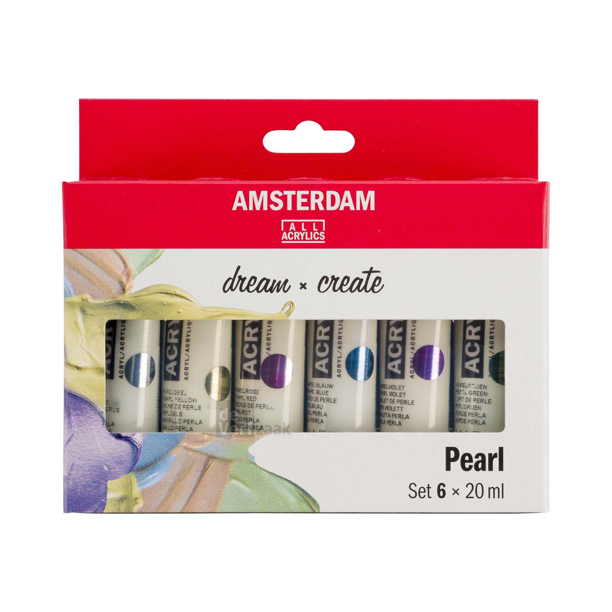 Amsterdam Standard Series Acrylics 6 x 20 ml Glasparel Set