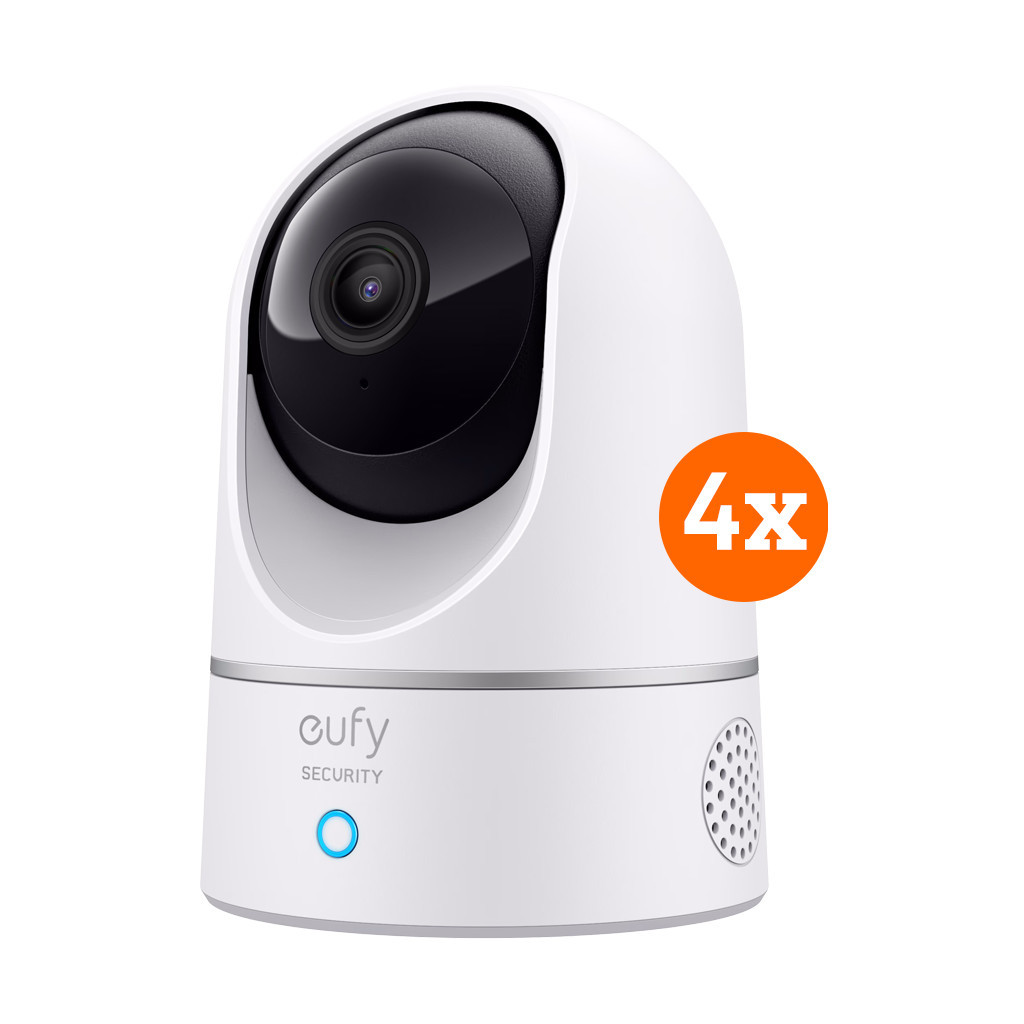 Eufy Indoor Cam 2K Pan & Tilt 4-Pack wit