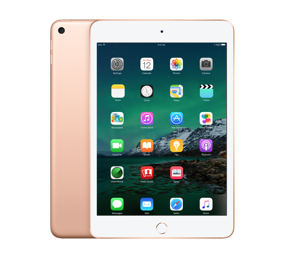 Refurbished iPad Mini 5 64 GB Goud Zichtbaar gebruikt