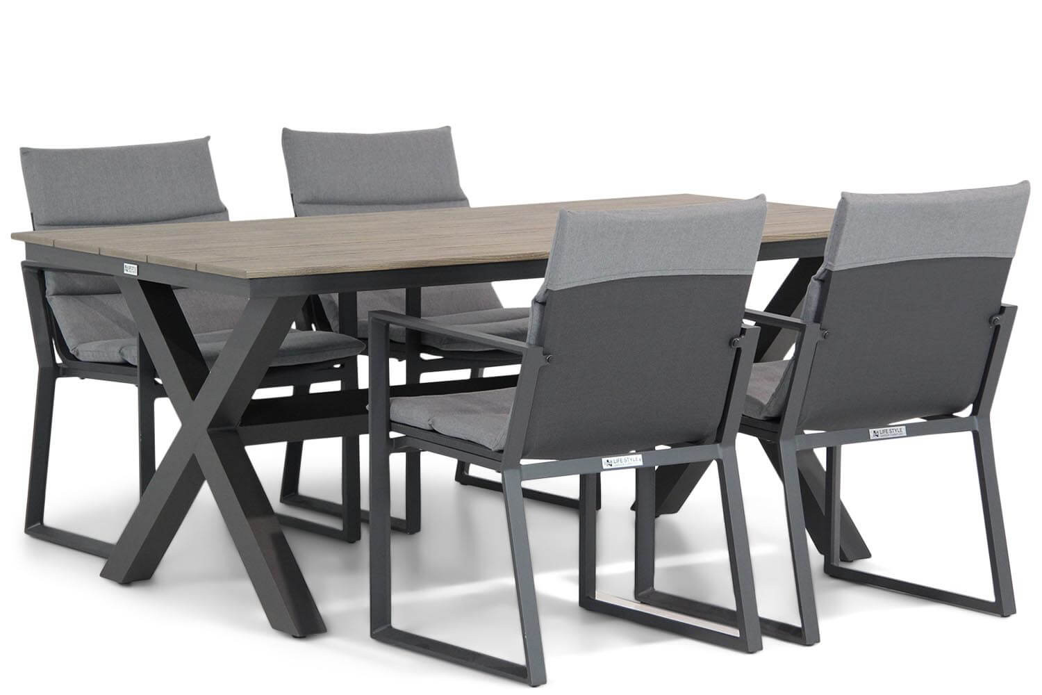 Lifestyle Treviso/Forest 180 cm dining tuinset 5-delig