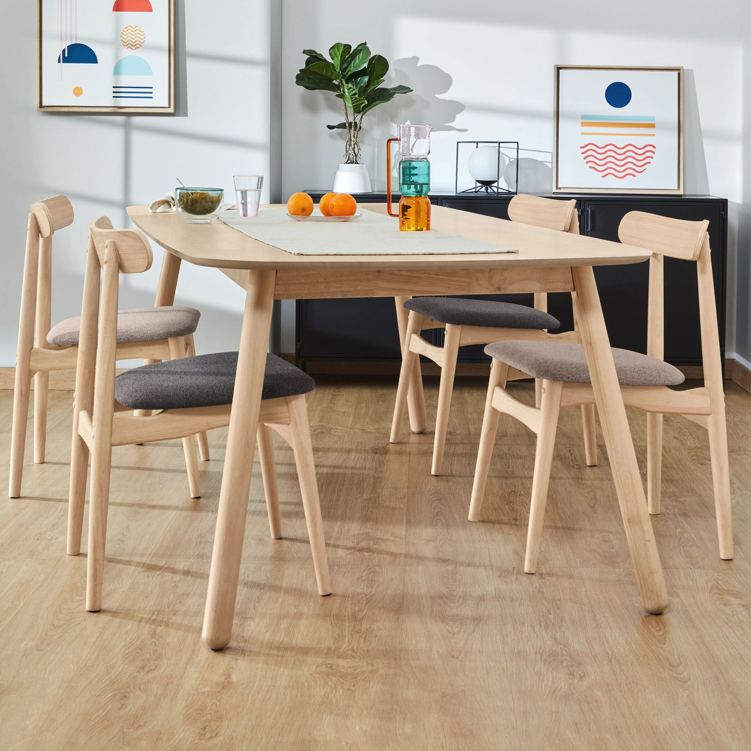 Kave Home Eettafel Batilde 140 x 70cm - Naturel