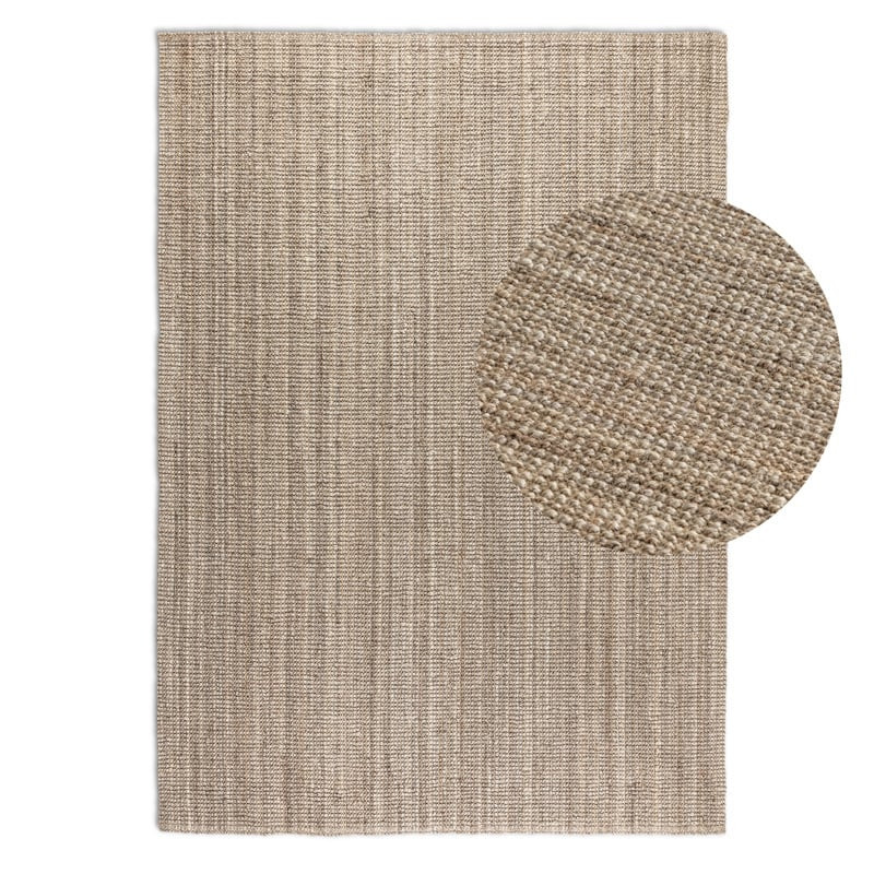 Handgeweven Jute Vloerkleed Taupe - Hanse Home - 120x170 cm - Rechthoek - Dekbed-Discounter.nl