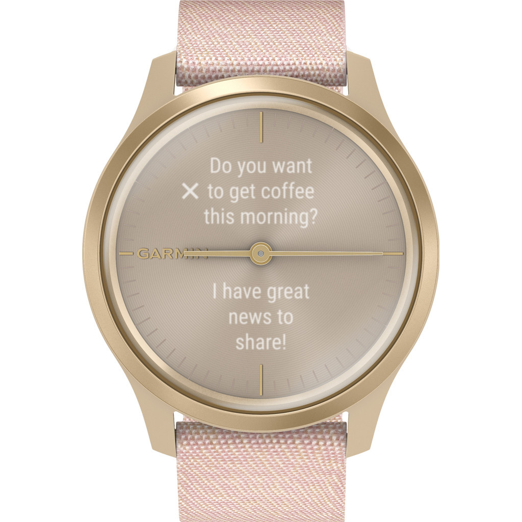 Garmin Vivomove Style - Goud/Roze - 42 mm