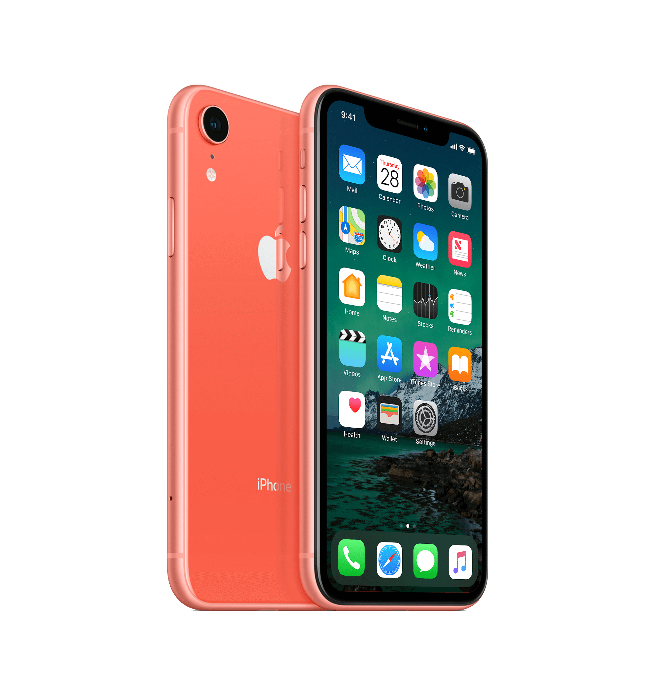 Refurbished iPhone XR 128 GB Koraal Als nieuw