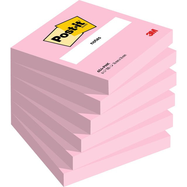 Memoblok 3M Post-it 654 76X76mm PNK