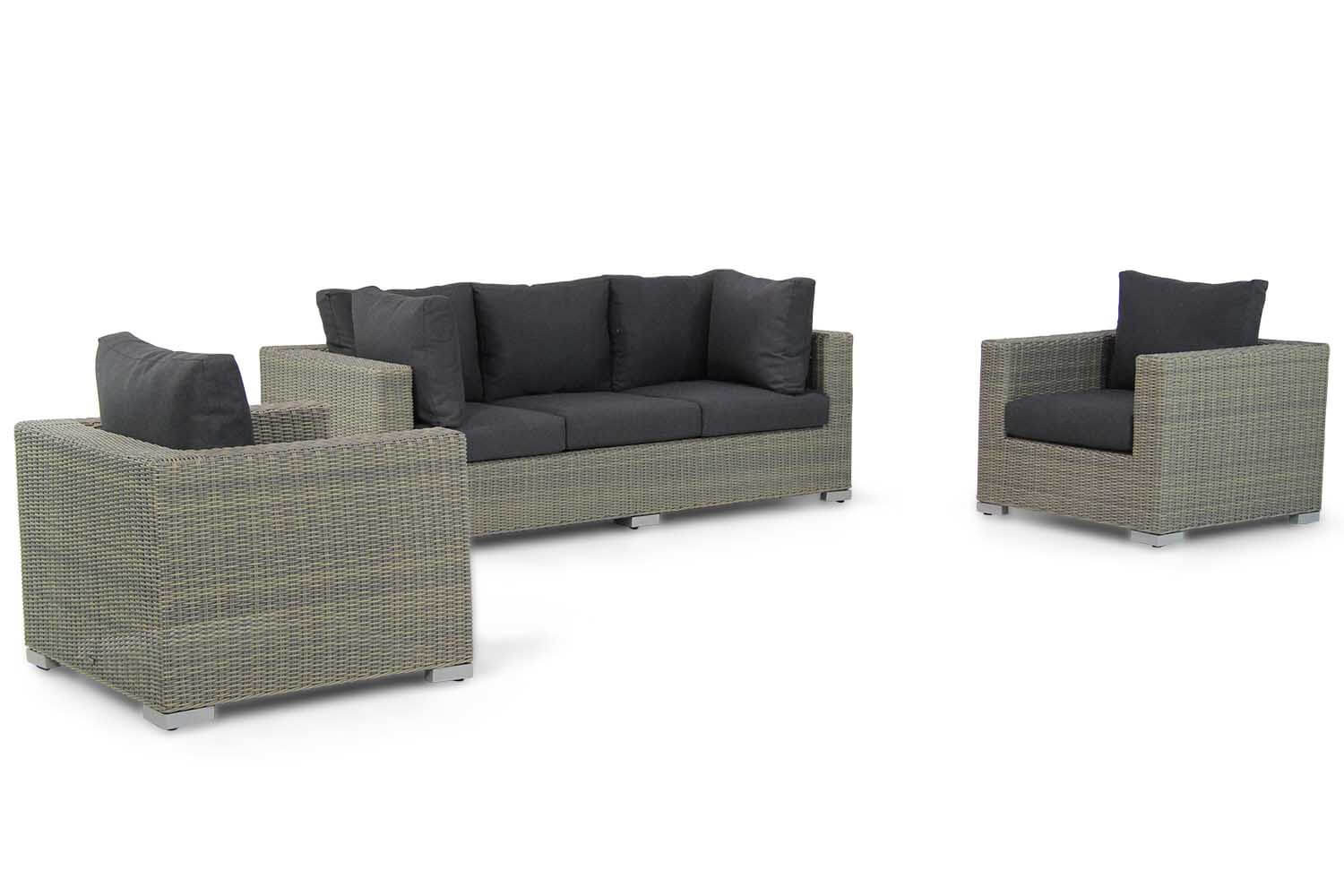 Garden Collections Toronto stoel-bank loungeset 3-delig