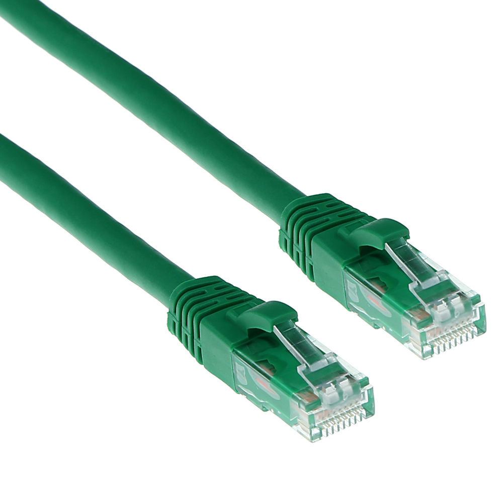 ACT IB2715 U/UTP CAT6A Patchkabel Snagless Groen - 15 meter