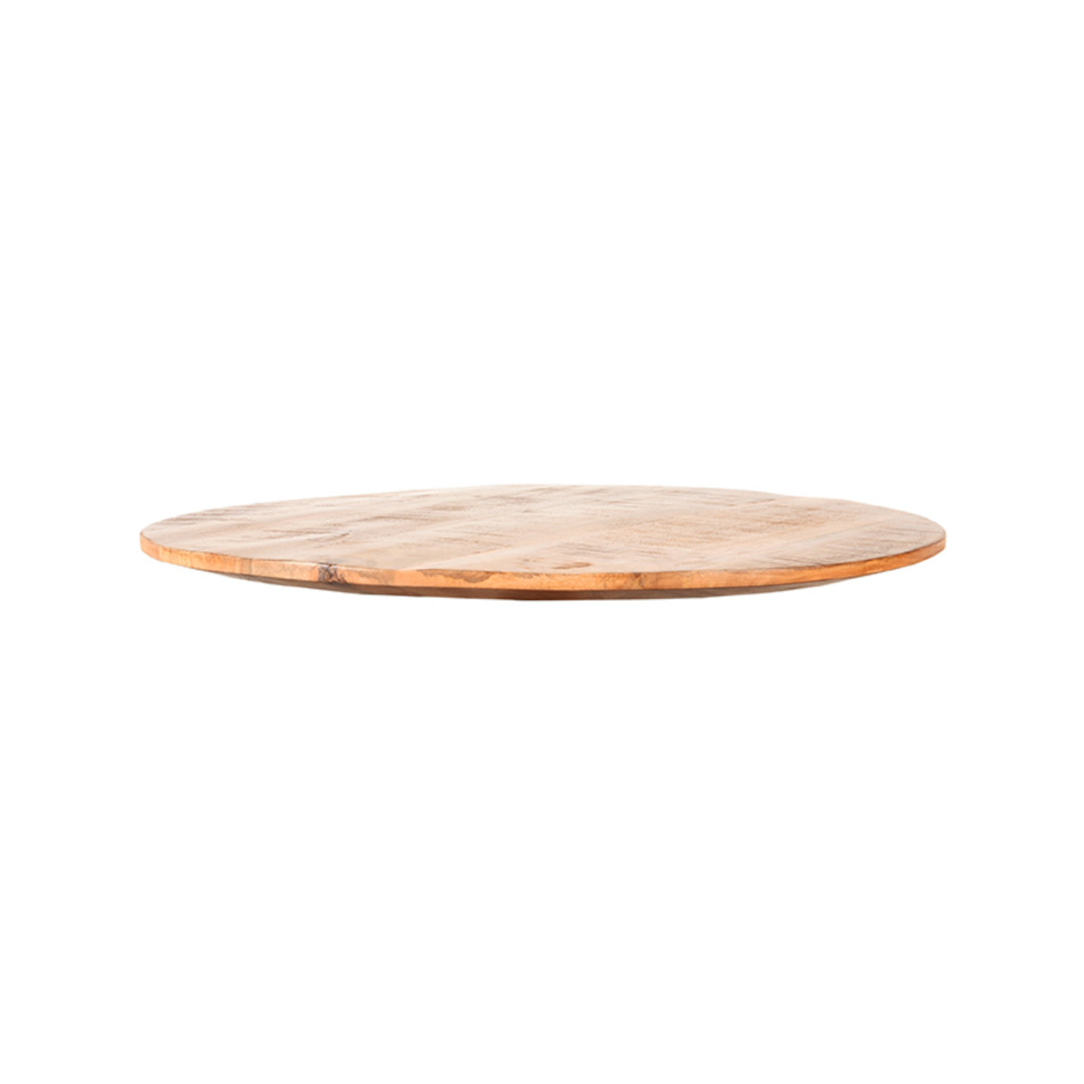 LABEL51 Eetkamertafel Tafelblad Sloppy Edge - Rough - Mangohout - Rond - 70 cm