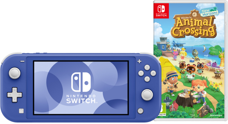 Nintendo Switch Lite Blauw + Animal Crossing New Horizons