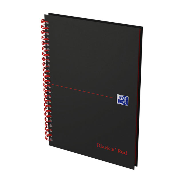 Notitieboek Oxford Black n&apos; Red A5 70v lijn | 5 stuks