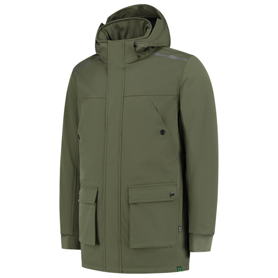 Tricorp winter softshell parka rewear - army - maat M