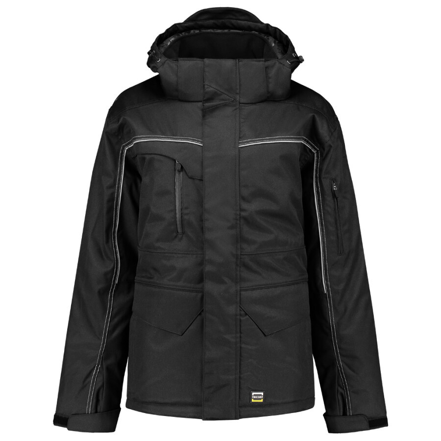 Tricorp midi parka canvas - 402007 - zwart - maat XL