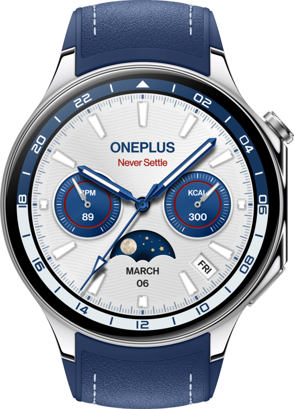 OnePlus Watch 2 Zilver/Blauw