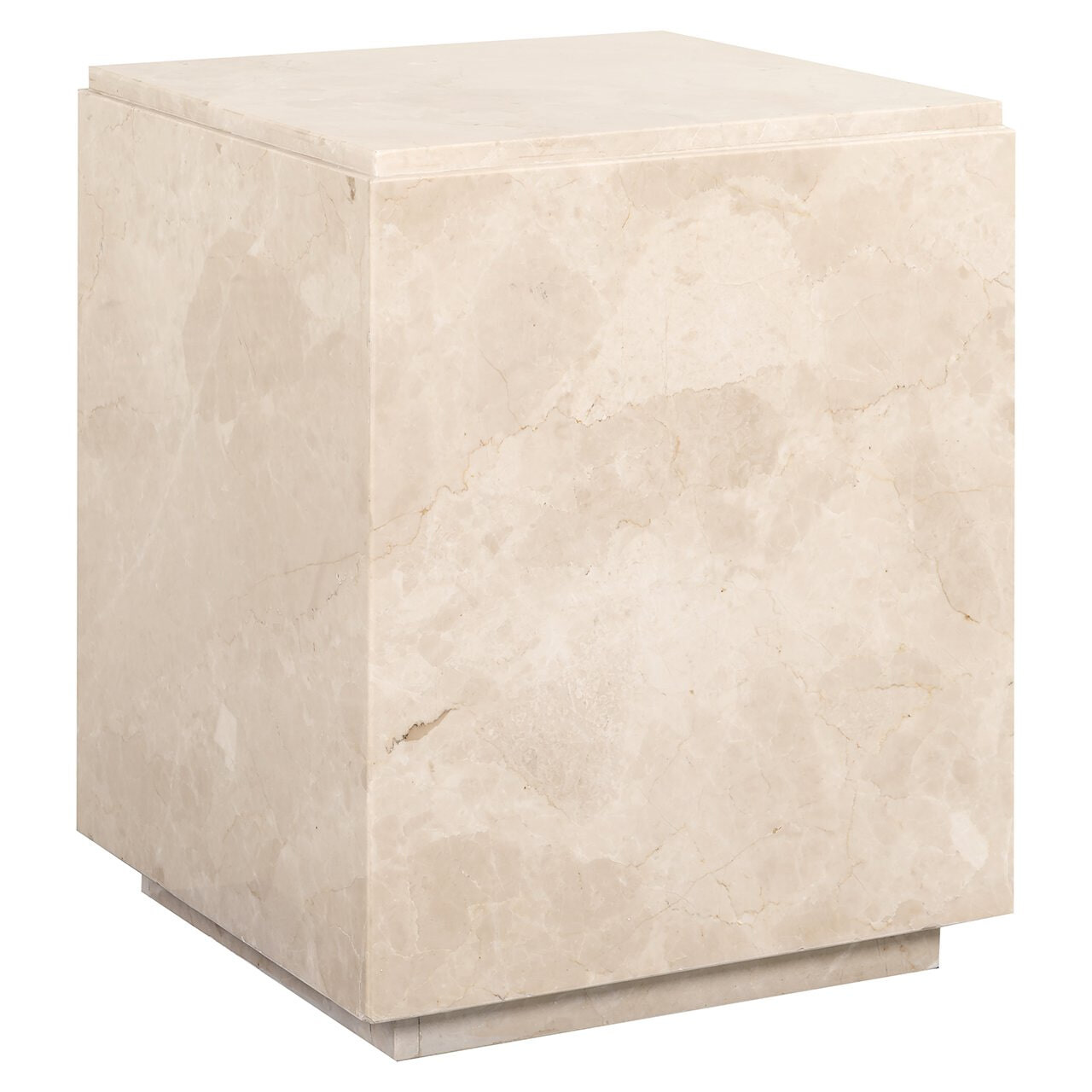 Richmond Bijzettafel Stanford Marmer, 45 x 45cm - Beige