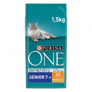 Purina One Senior 7+ met kip kattenvoer 2 x 3 kg