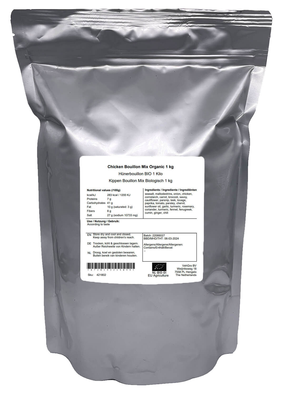 Kippen Bouillon Mix Biologisch 1 kg