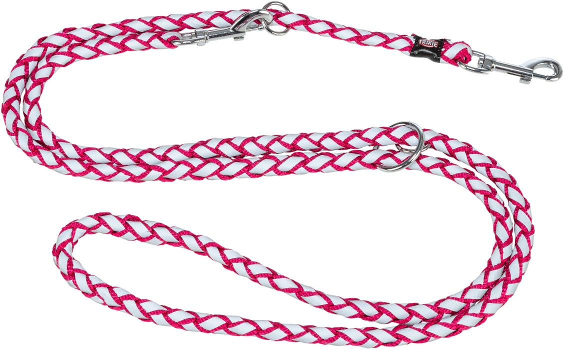 Trixie Cavo Reflecterende Verstelbare Riem Fuchsia 2 m x ø 12 mm