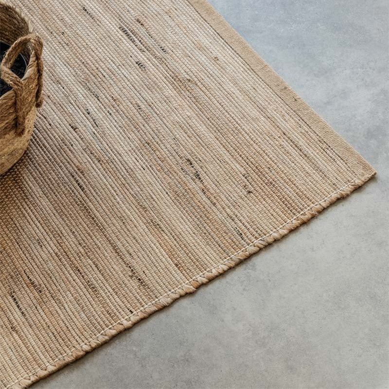 Jute Wol Katoen Vloerkleed - Dhaka - 60x90 cm - Rechthoek - Dekbed-Discounter.nl