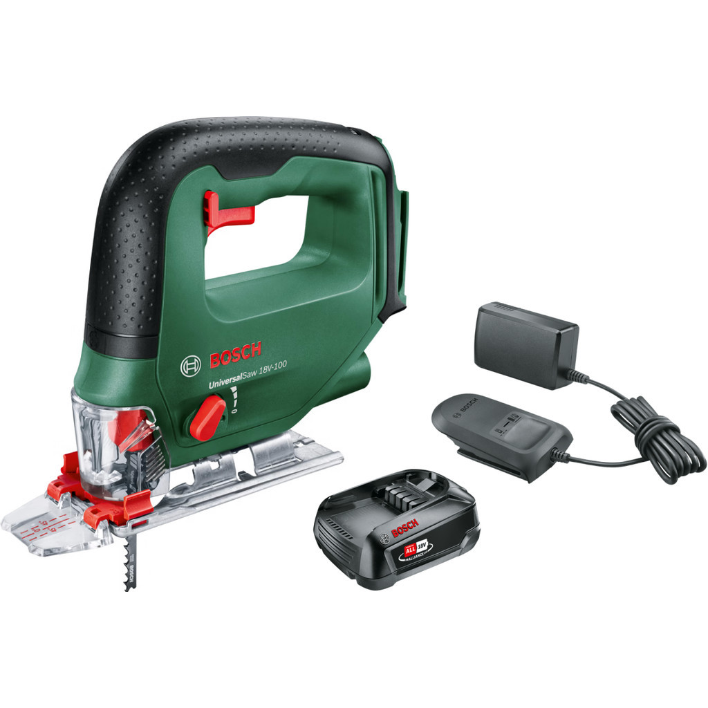 Bosch UniversalSaw 18V-100 + 2,5 Ah accu (1x)