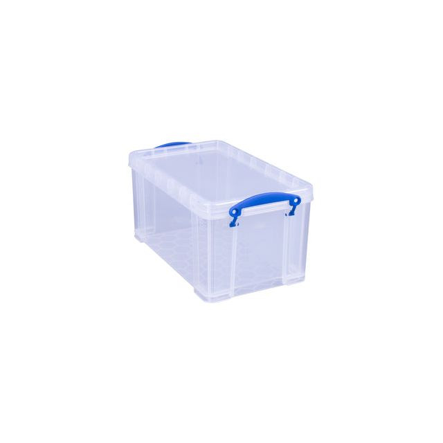 Really Useful Box opbergdoos 8 liter met opening aan de voorkant, transparant