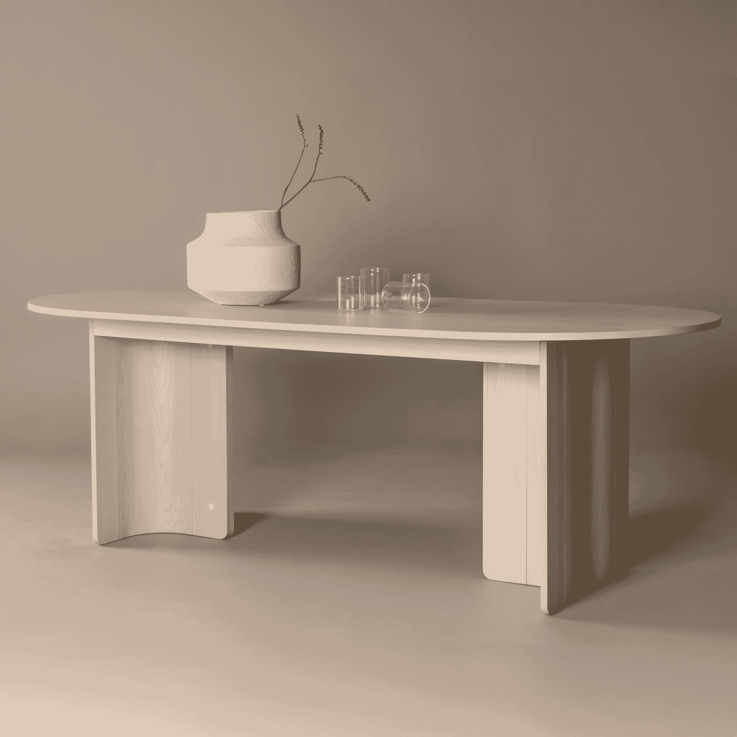 Nohr Ovale Eettafel Jadira MDF, 220 x 100cm - Ovaal