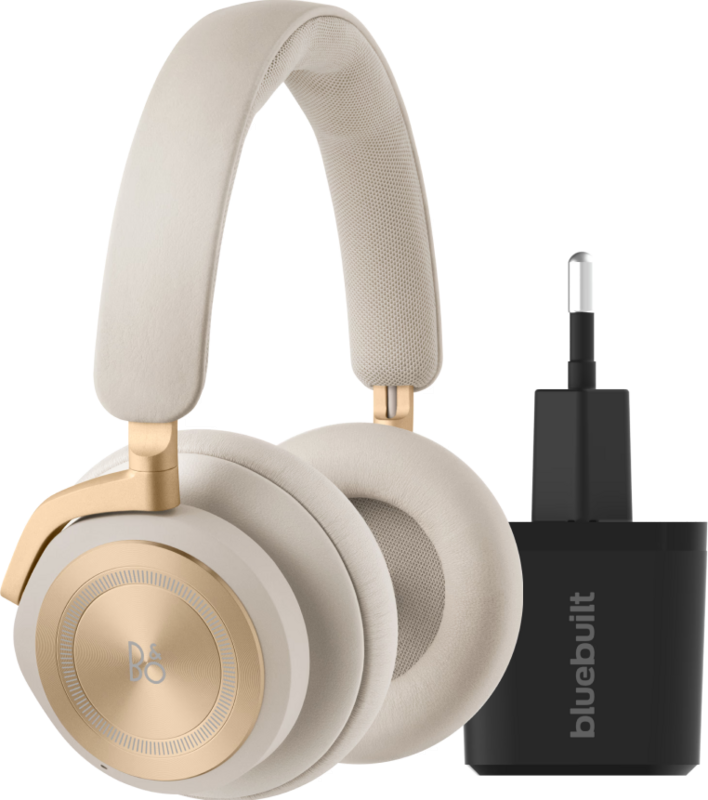 Bang & Olufsen Beoplay HX Goud + BlueBuilt Quick Charge Oplader met Usb A Poort 18W Zwart