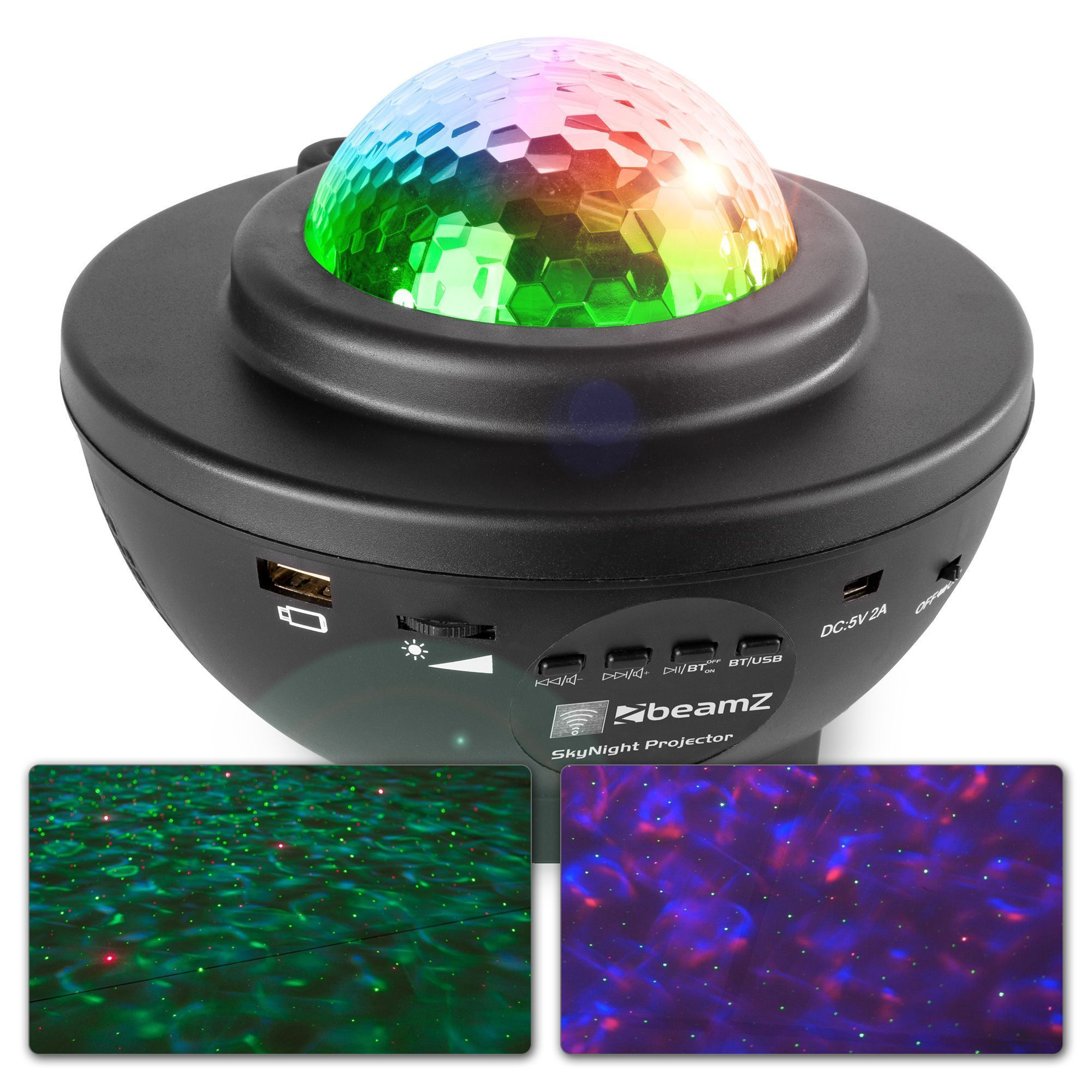 BeamZ SkyNight Sterren Projector met Bluetooth speaker