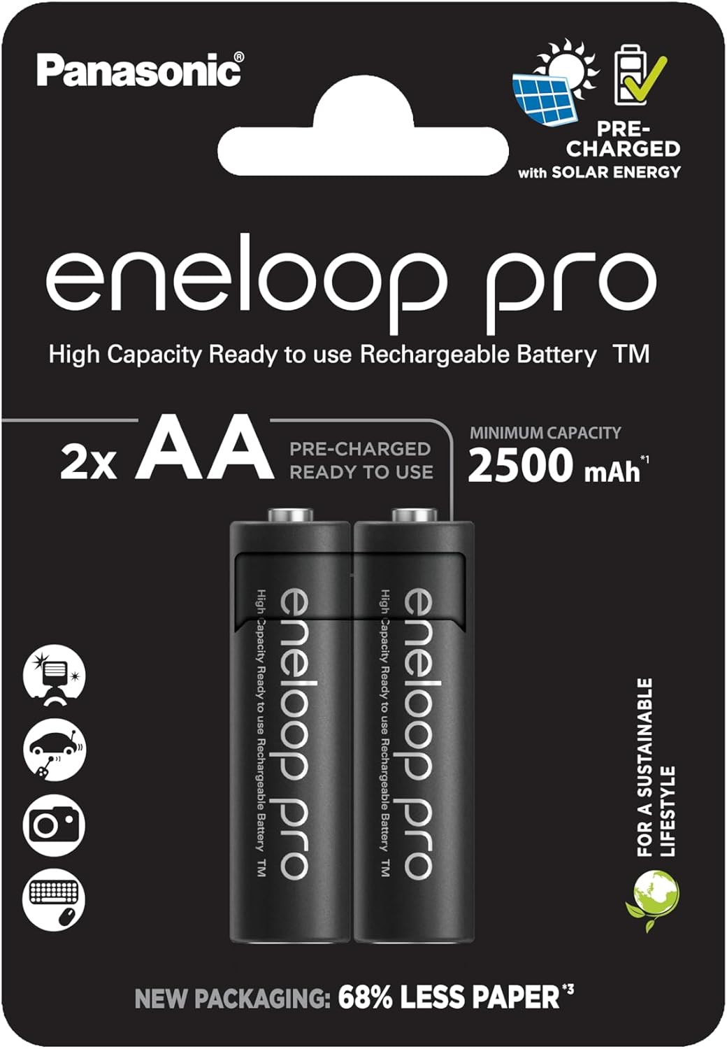 Panasonic Eneloop Pro AA 2550mAh 2x