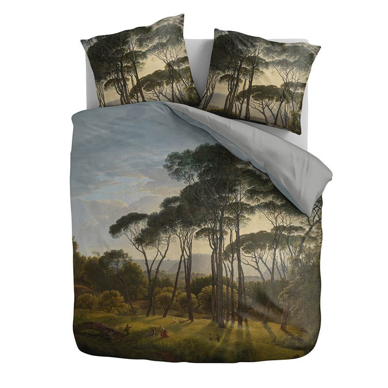 Dekbedovertrek Umbrella Pines - (x240 cm) - Meerkleurig Katoen-satijn - Dessin: Natuur - Presence - Dekbed-Discounter.nl