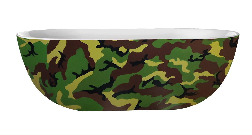 Best Design Camouflage vrijstaand bad 180x86x60cm