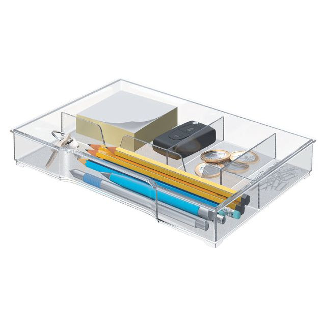 Leitz opbergbak, voor ladenblokken uit Plus en WOWserie, 4 vakken, transparant