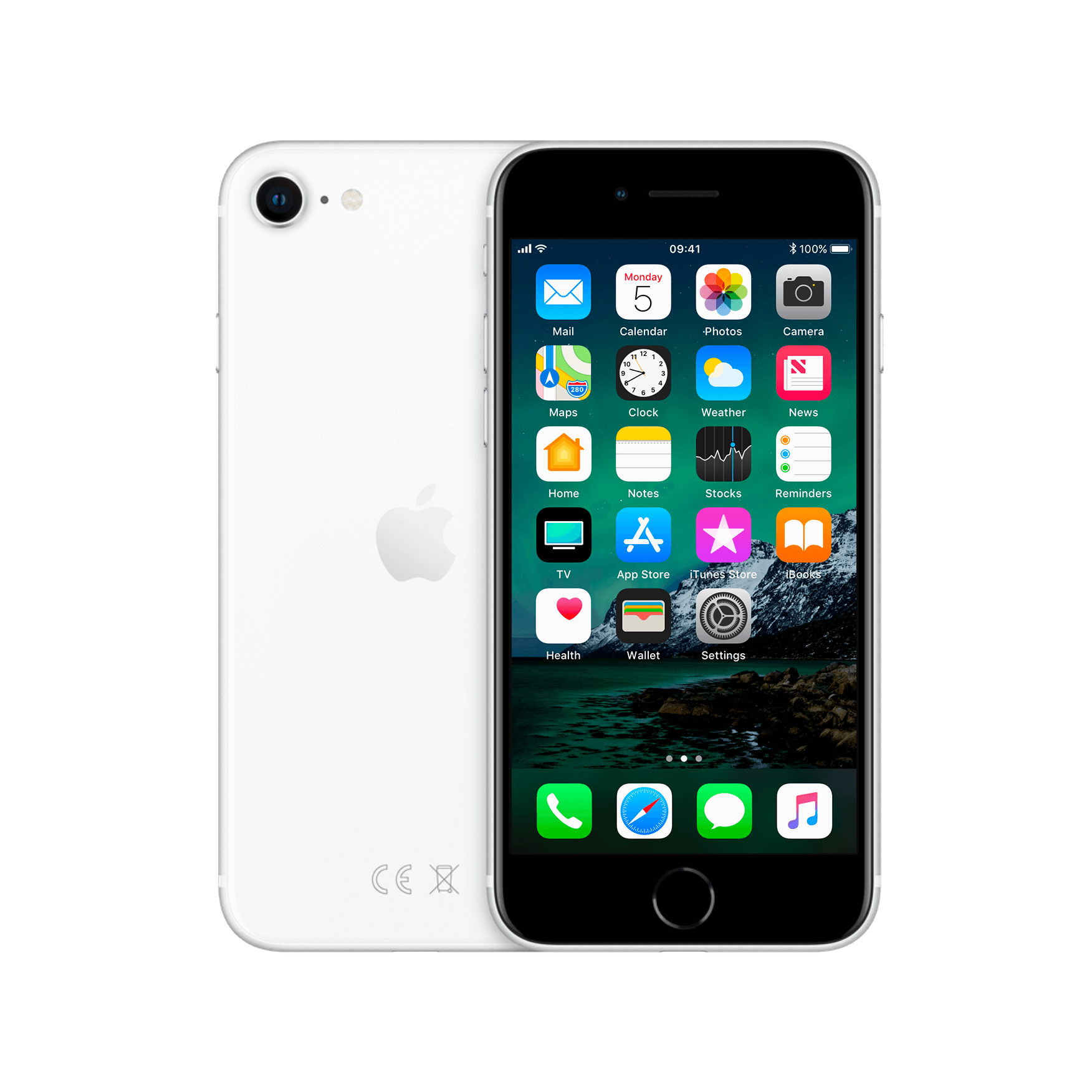 Refurbished iPhone SE 2020 128 GB Wit Als nieuw