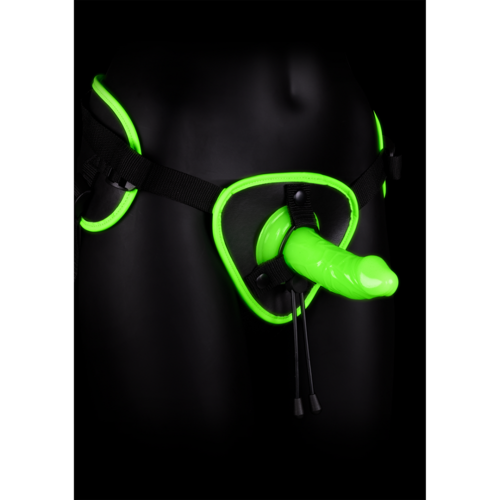 Ouch! by Shots Strap-On Harness - Glow in the Dark