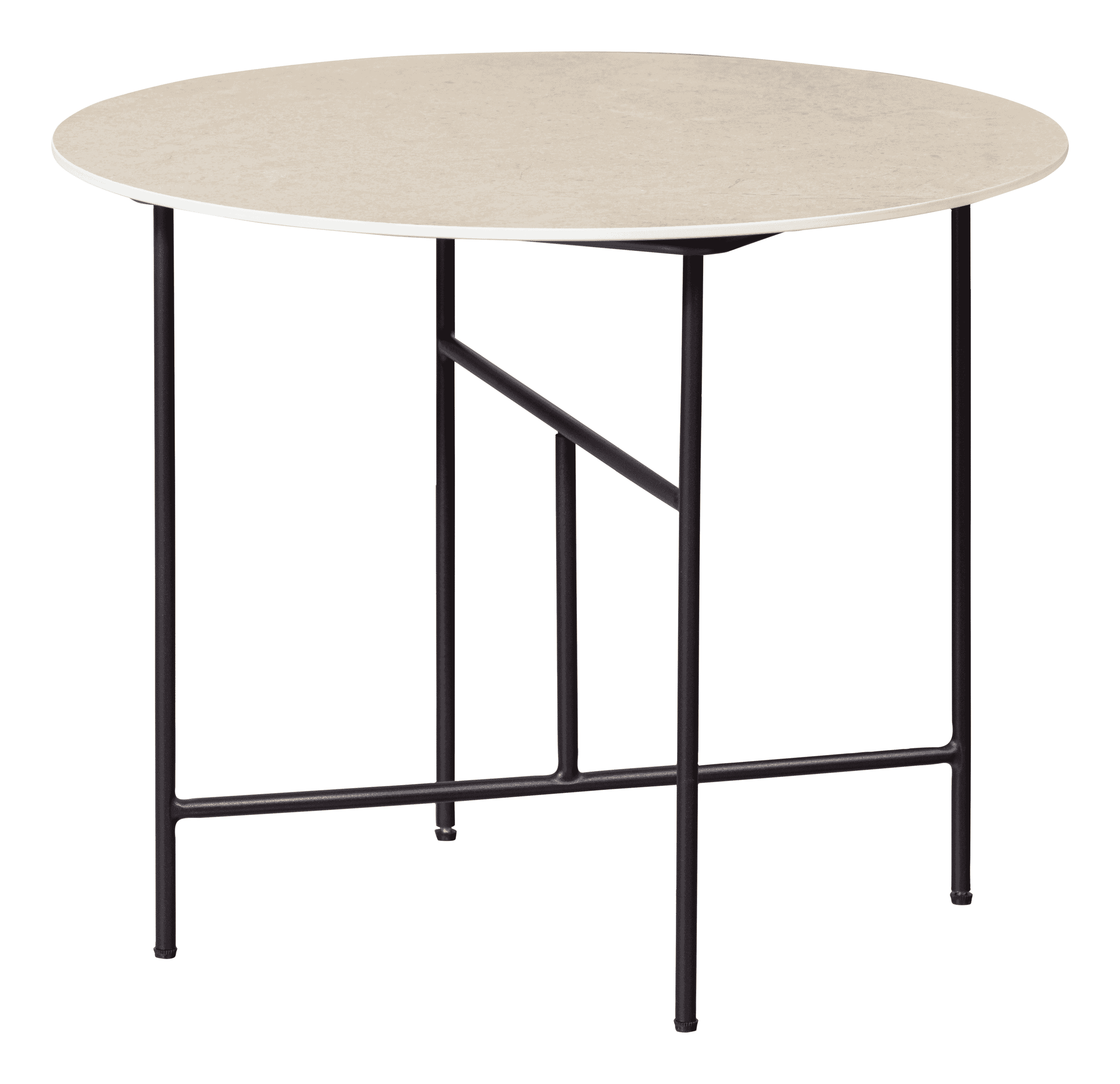 WOOOD Exclusive Ronde Bijzettafel Vida Marmer, 60cm - Naturel