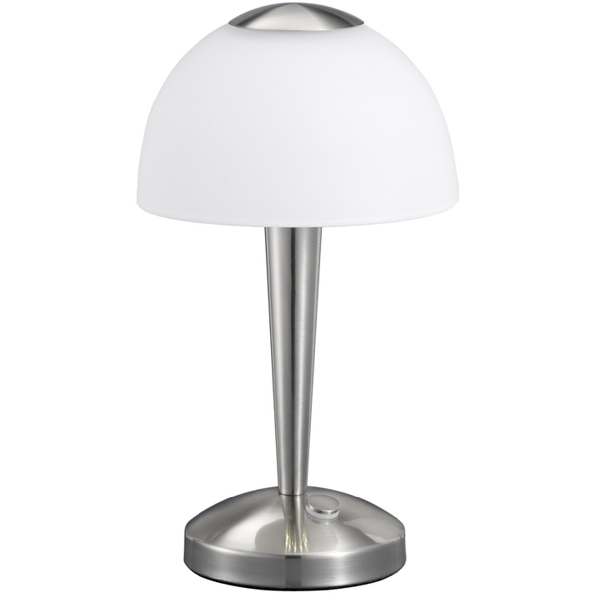 LED Tafellamp - Tafelverlichting - Trion Vonton - 4W - Warm Wit 3000K - Rond - Mat Nikkel - Aluminium