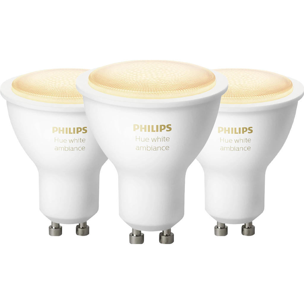 Philips Hue White Ambiance GU10 3-pack