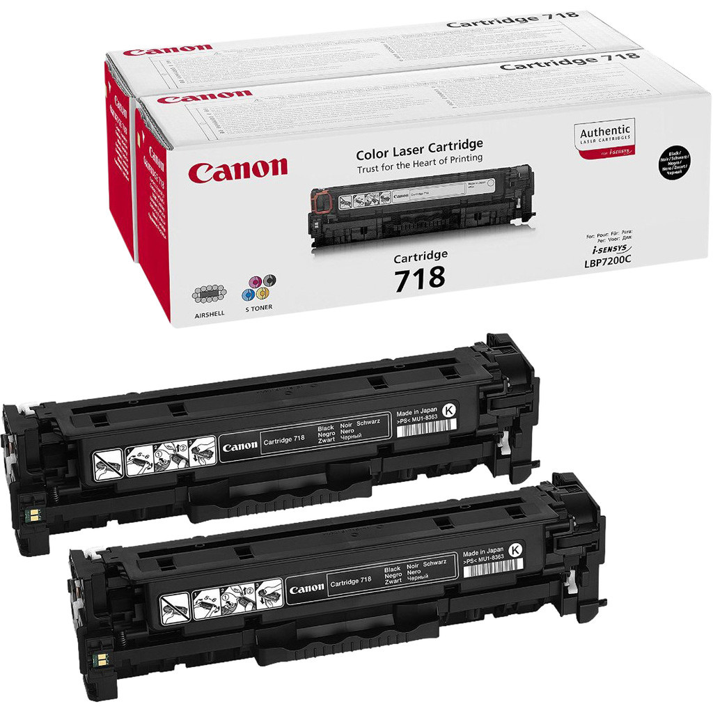 Canon 718 Toner Zwart (Hoge Capaciteit)