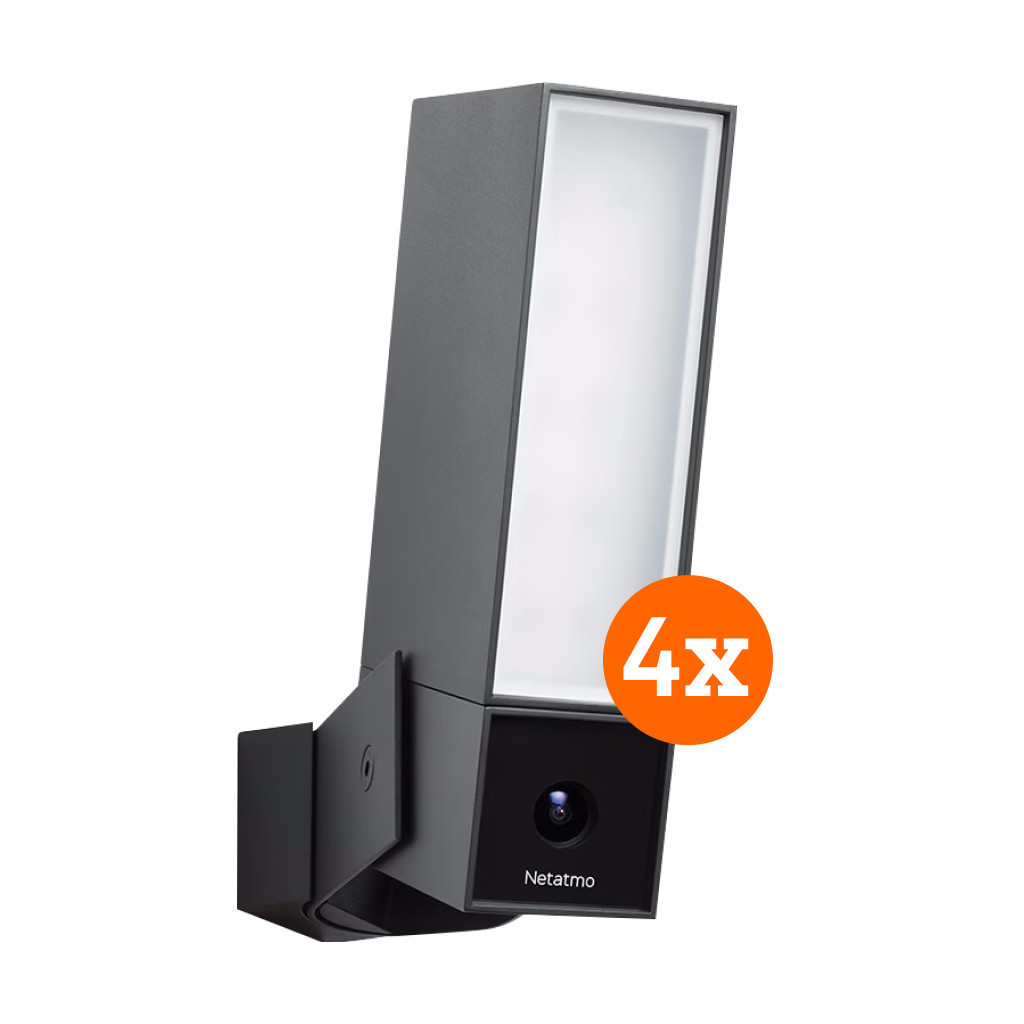 Netatmo Presence Slimme Buitencamera 4-Pack